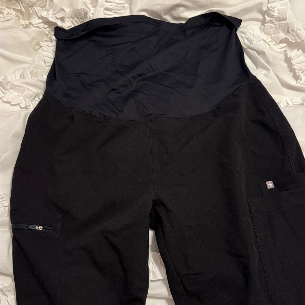 Figs Black Maternity Pants
